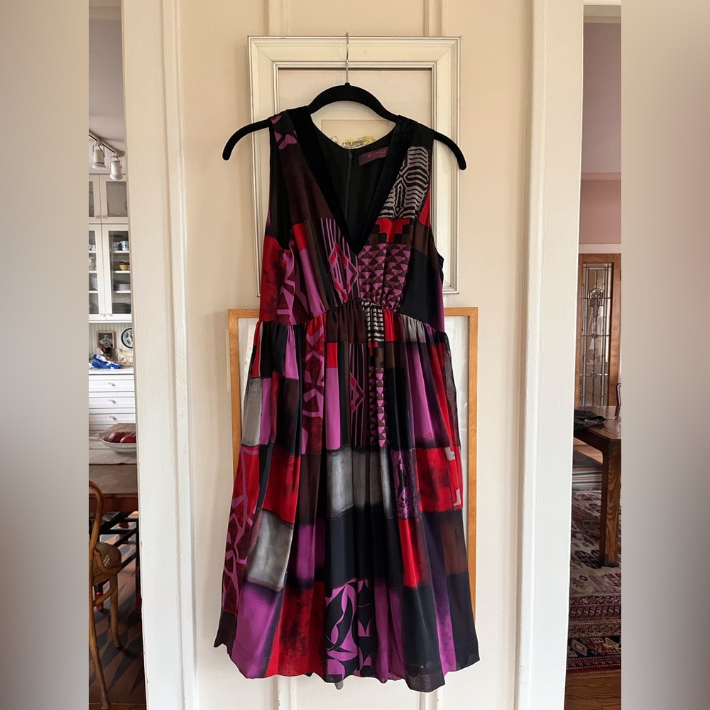 Vintage Etro Multicolored Silk Dress